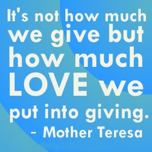 Giving - Loving copy